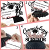 BOMXOI 8PCS Cosmetology School Survivor Honeycomb Centerpieces Cosmetology Graduation Decorations
