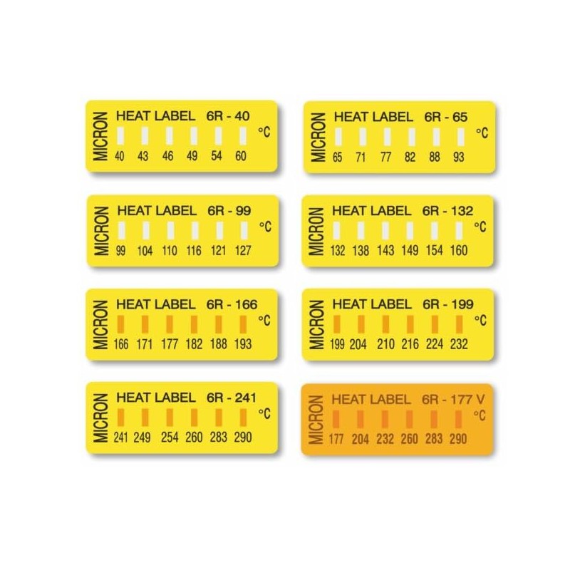 ヒートラベル 6点表示ラベル 6R-99