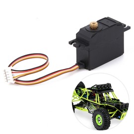 Bezgar Steering Servo,WLtoys 1/10 12428 Servo,Servos Plastic Gear Servo Upgrade Spare Parts Accessory Fit for WLtoys 12428/12427 1/12 RC Car