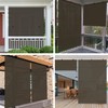 E&K Sunrise 7'W x 6'H Foldable Sun Shade Curtain Cordless