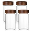 MOLADRI 26 oz/850 ml Clear Glass Storage Canister with Airtight
