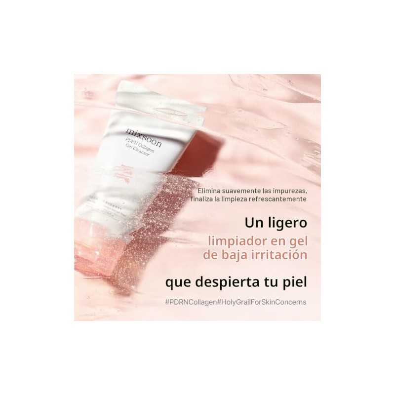PDRN Collagen Gel Cleanser - Limpiador facial de bajo pH,