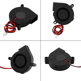 Richer-R 3D Printer Fan DC 12/24V, 50 x 15 mm Radial Fan Turbine Fan Radiator Fan, Cooling Heatsink Kit Accessories for 3D Printer (24V)