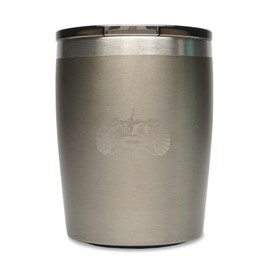 Toadfish Non-tipping 10oz Double Wall Insulated Stainless Steel Rocks Tumbler w/ East Slide Lid - Graphite