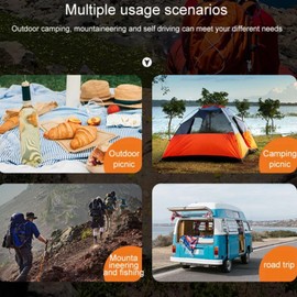 Camping Tableware 1 Person - Camping Cutlery Set 7 Pieces, Stainless Steel Reusable Lightweight Cup, Plate and Stainless Steel Cutlery with Black Bag, Tableware Utensil Set for Outdoor Camping