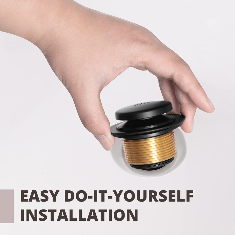 GSTARAM Bathtub Drain Tip-Toe Tub Trim Kit with Two-Hole Overflow