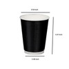 DAILYLIFE 12oz Disposable Coffee Cups with Lids - 100 Pack