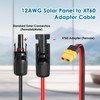 MOOKEERF Solar to XT60 Charge Extension Cable 75FT 12AWG XT60