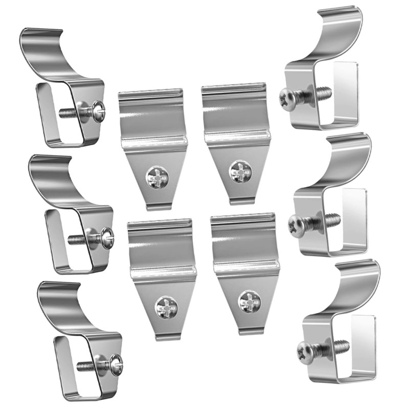 Tofficu 5sets 10pcs Vinyl Siding Hooks Durable Splashproof Clips for