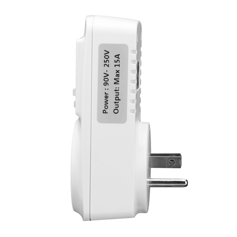 15A Programmable Outlet Timer Socket Automatic Power Off for Home