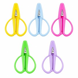 Mini Scissors 5 Pack, Tiny Needlepoint Scissors with Protective Covers
