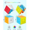 ROXENDA Speed Cube Set, 2X2 3X3 Speed Cube Stickerless Puzzle