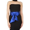 BlackButterfly Bridal Wedding Bridesmaid Satin Sash Belt (Royal Blue, 5