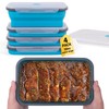 Extra Large Collapsible Food Storage Containers with Lid & Air
