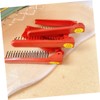 Vaguelly 4Pcs Portable Folding Hair Styling Combs Lightweight Static Partition