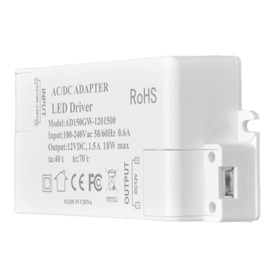 DC 12V 1.5A 18W LED Driver AC 100-240V Transformador de bajo voltaje Fuente de alimentación conmutada para luz LED Lámpara de escritorio Downlight