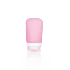 humangear GoToob+ Refillable Silicone Travel Size Bottles with Locking Cap, Pink, Medium (2.5oz)