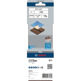 Bosch 2608606062 75 x 508 mm Sanding Belts for Black and Decker Belt Sanders