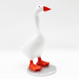 SIETIOJI Magnetic Goose Statue for Keychain, Goose Duck Garden Statues, Art Decor Ornament for Home Decor, Housewarming Gifts