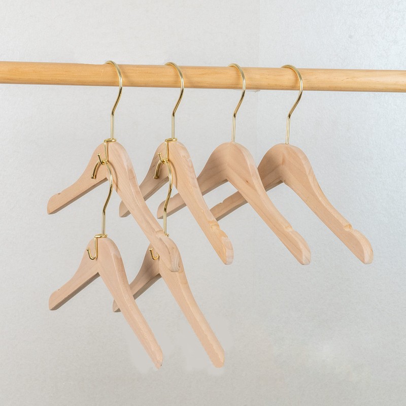 KOOBAY Clothes Hanger 72Pcs Connector Hooks Gold Metal Outfit Hangers