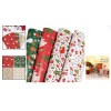 Bulk Christmas Wrapping Paper - 12 Folded Sheets 20" x