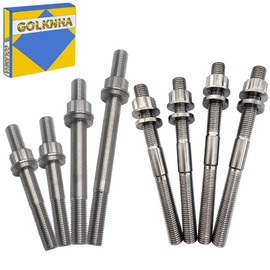 GOLKNHA 400EX Cylinder Head Studs & Cylinder Case Studs Titanium Head Bolt Nut Kit Set Compatible with Honda TRX 400EX TRX400X 1999-2014 XR400 XR400R 1996-2004