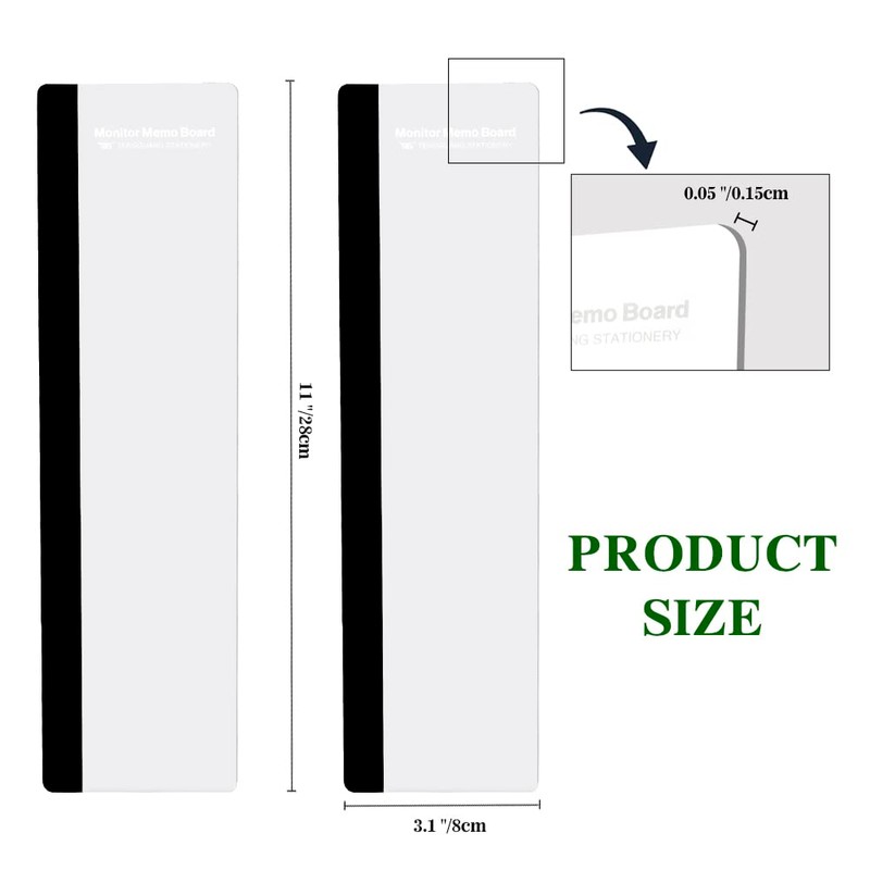 Office Desk Accessories 2pcs Computer Monitor Memo Board Message Board