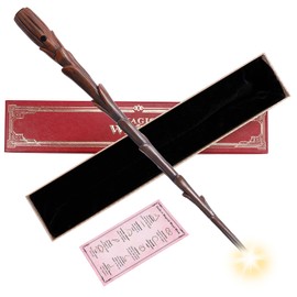 Light Up Magic Wizard Wand Rechargeable Illuminating Golden Wands for Witches Kids Boys Girls Party Gift, Bud