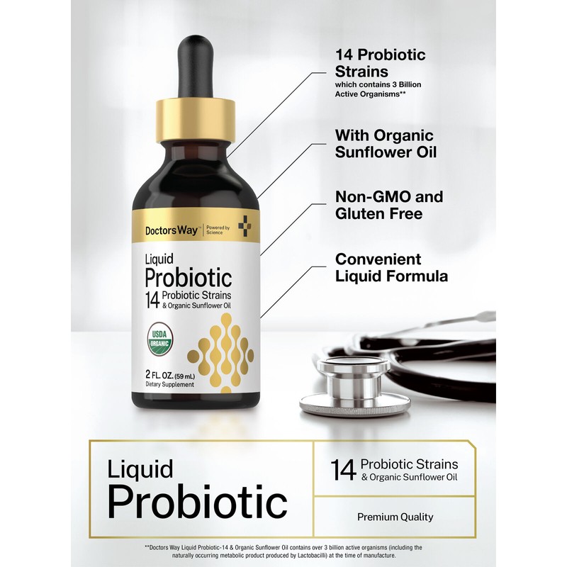 Doctor's Way Liquid Probiotic | 2 fl oz | Organic