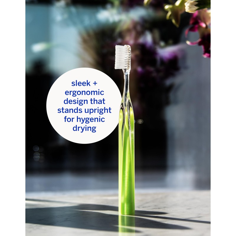 Supersmile Crystal Collection Toothbrush - Whitening Tooth Brush w/Ergonomic Handle