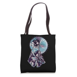 JAPANESE GEISHA PARASOL pretty Tattoo art samurai Tote Bag