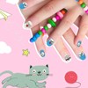 4 Boxes Nail Polish Stickers Different Cartoon Patterns Full Wrap