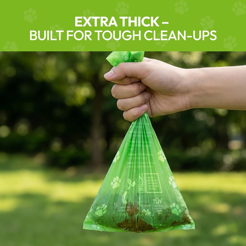 Carebee Dog Poo Bags, 150 Leak-Proof Extra Thick Refill Rolls,