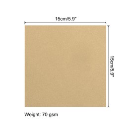 MECCANIXITY 200 Hojas de Papel de Origami Doble Cara 15x15cm(6x6") 70gsm Color Caqui Cuadrado para Proyectos de Arte y Manualidades Principiantes Decoración de Regalos