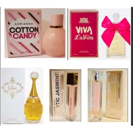 Set Of 5 Perfumes for women  100Ml Long Lasting Natural Spray