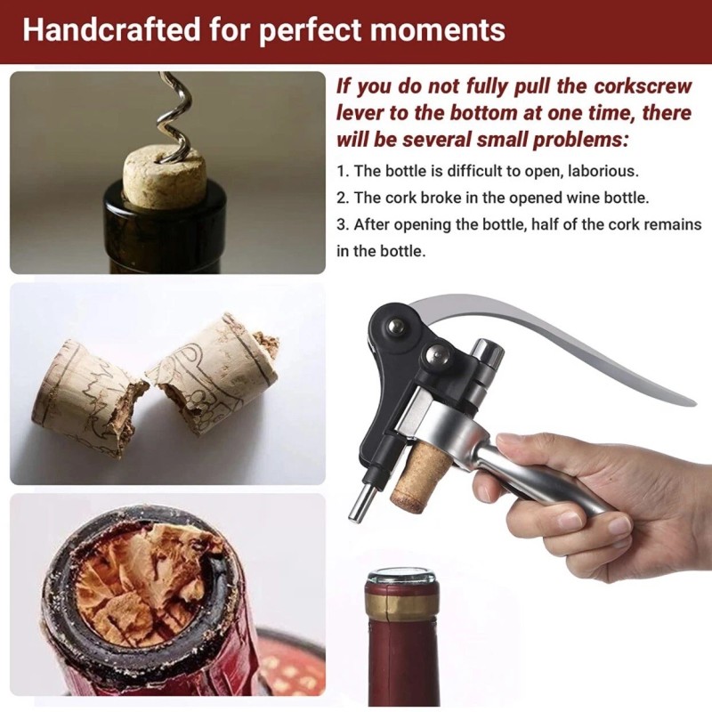 Demenades Corkscrew Bottle Opener Set Bronze Finish