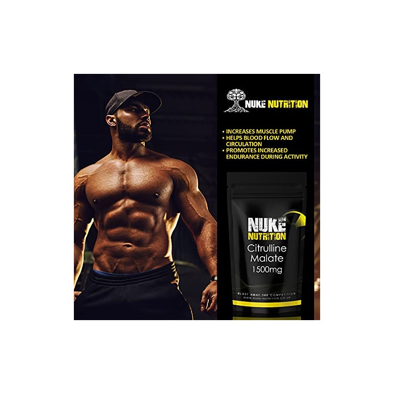 Nuke Nutrition L Citrulline Malate Capsules | 120 Capsules |