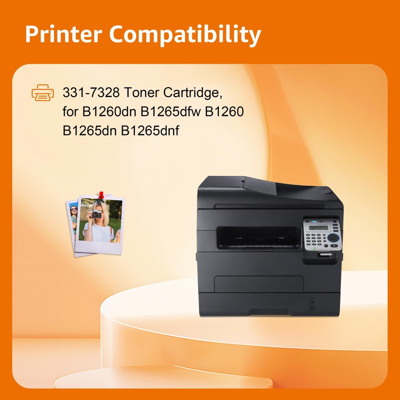 iPROSPECT B1260 B1265 Black Toner Cartridge High Yield Replacement for
