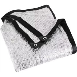BLOCK Aluminet 85% Heavy Duty Shade Cloth Mesh Sun Block Fabric Sun Reflect Pet Shade