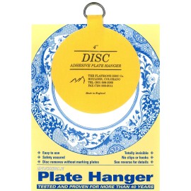 Disc Flatiron Disc Invisible Plate Hanger, 4-Inch