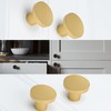 homdiy 15 Pack Brushed Brass Cabinet Knobs Dresser Drawer Knobs,