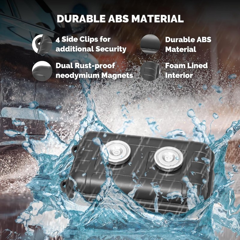 Magnetic Secret Safe, Hidden Storage Box, Magnetic Underbody Car Storage