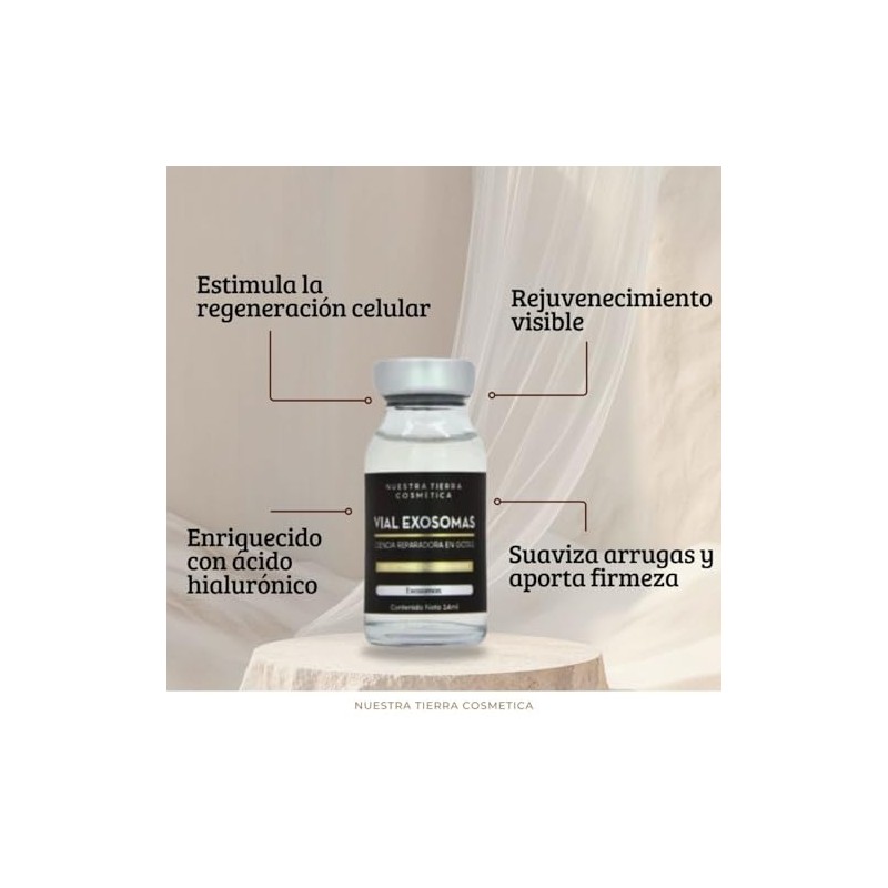 Nuestra Tierra Cosmetica Vial Exosomas Reparador Vegano