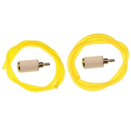 HIPA Fuel Line Hose + Fuel Filter for Poulan Craftman Chainsaw Sting Trimmer Weedeater 530069216 530069247 0.08" x 0.14" 3/32" x 3/16"
