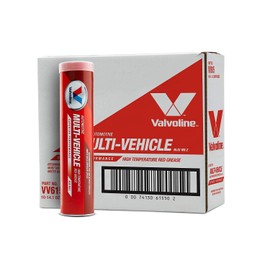 Valvoline Multi-Vehicle High Temperature Red Grease 14.1 OZ Cartridge, Case of 10