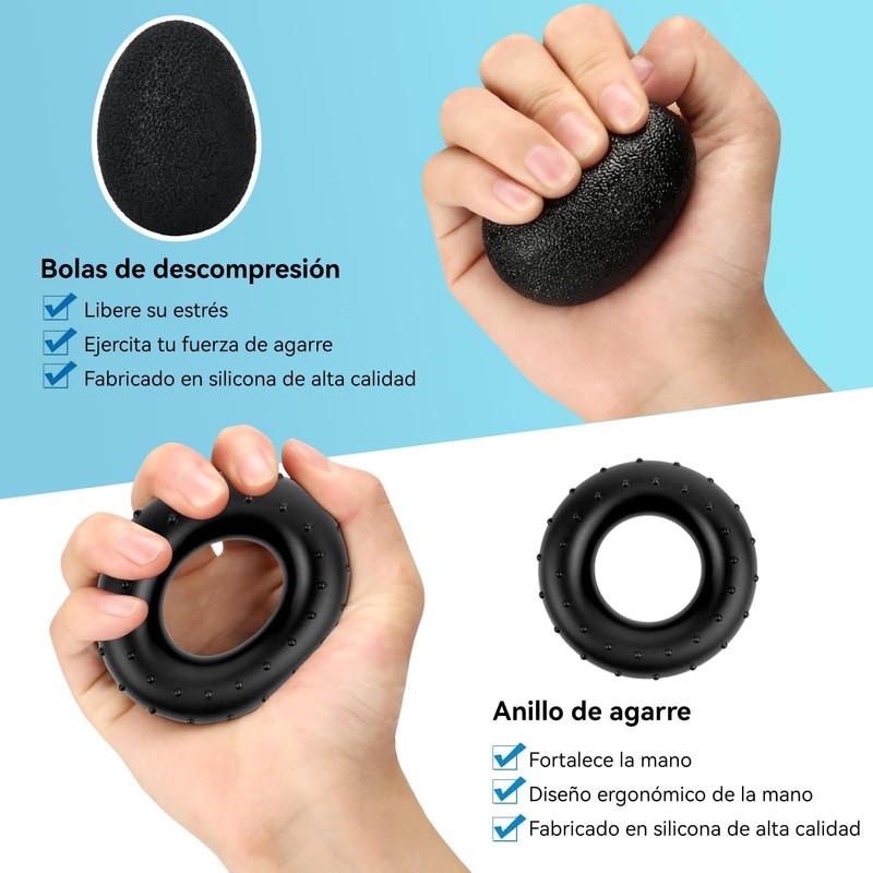 BIMOZY SWB-02 Entrenador de Fuerza de Agarre – Pack de