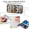 SZELAM Digital Clock Large Display, LED Electric Alarm Clocks Mirror