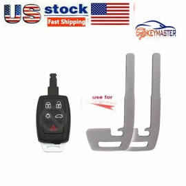 KeyMaster 2XSmart Remote Car Key Blade for Volvo C30 C70 S40 V50 KR55WK49259 Uncut Blade