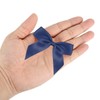 MECCANIXITY 50Pcs Mini Ribbon Bow 2.5" Mini Fabric Satin Ribbon
