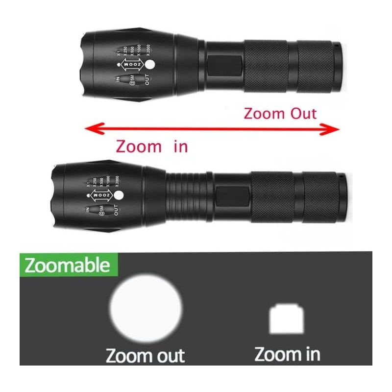 Vitaltac Flashlight Tactical Elitetac Advanced Technology Water & Shock Resistant